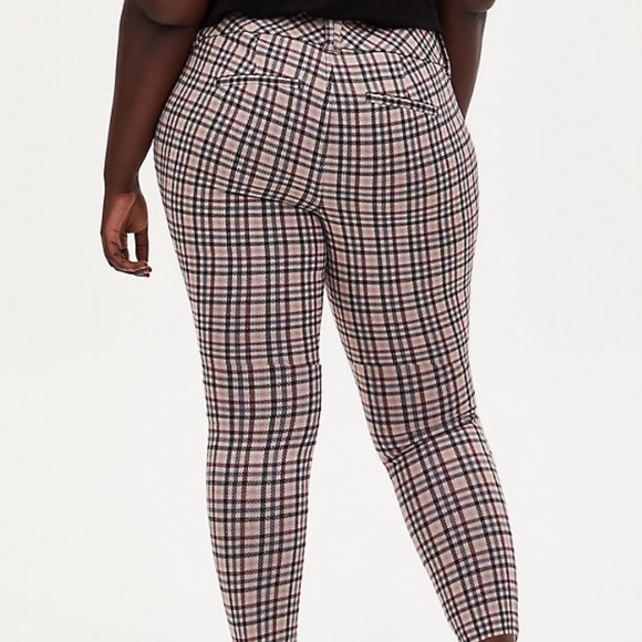 Torrid Plaid Double Knit Ankle Pant Size 16 - Picture 2 of 6